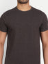 Men's Crew Neck MELANGE Tee Brown